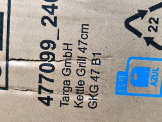 Barbacoa 47cm sin abrir