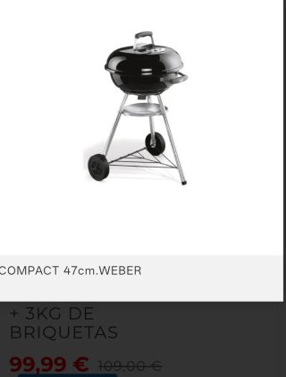 Barbacoa 47cm sin abrir