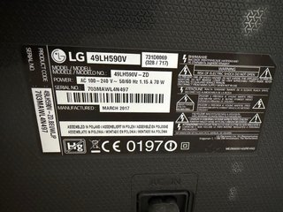 TV LG 49 49LH590V Negra