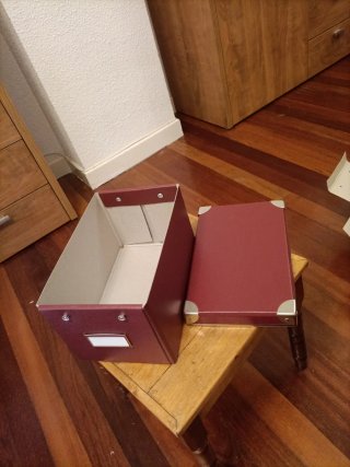 6 Cajas de cartón duro rectangular