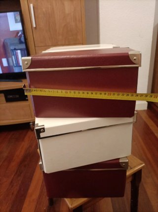 6 Cajas de cartón duro rectangular