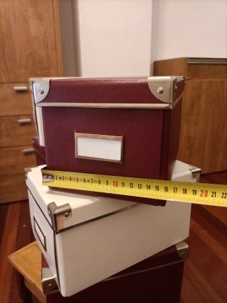 6 Cajas de cartón duro rectangular