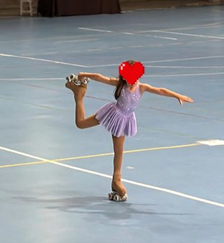 Mallot de patinaje t. 4-6