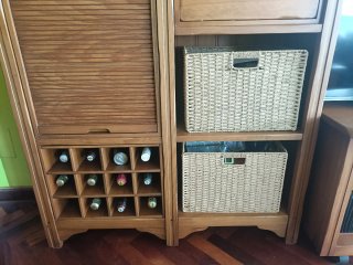 Mueble de salón de pino macizo
