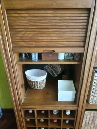 Mueble de salón de pino macizo