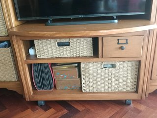 Mueble de salón de pino macizo