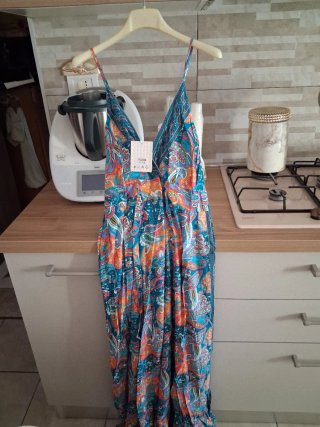 Vestito lungo fantasia taglia l / xl