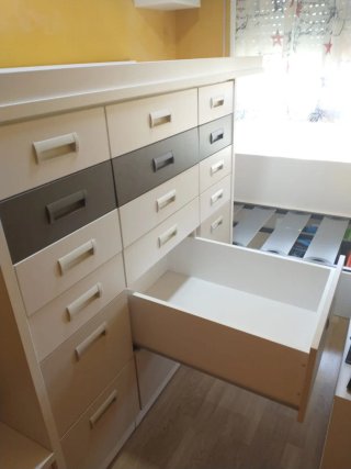 Camas infantil con cajones