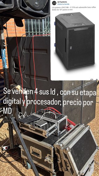 LD Systems LDV218B Subwoofer Doble 18