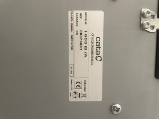 Placa de Inducción Cata Negra