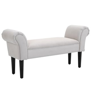 Panca Fondo Letto con Braccioli Arrotolati, Panca