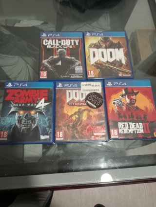 PS4 Juegos: Call of Duty, Doom, Zombie Army 4, Doo