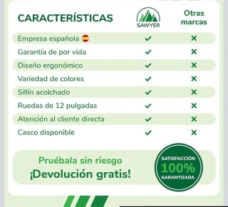 Bici de equilibrio Sawyer verde