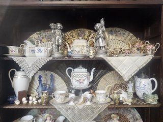 Antiguas piezas de porcelana