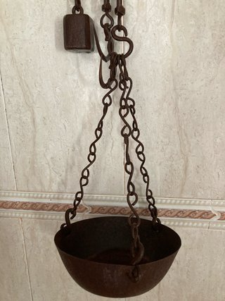 Báscula Romana Antigua Hierro Forjado