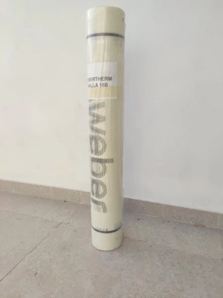 Rollo Malla Fibra Vidrio Webertherm 160