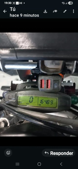 KTM Enduro Moto Naranja/Blanca