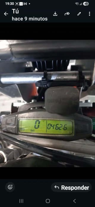 KTM Enduro Moto Naranja/Blanca
