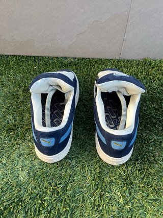 Zapatillas Puma Suede XL Azul Marino y Blanco