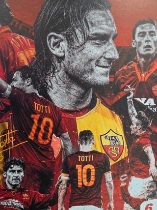 Quadro Francesco Totti 40x60 cm