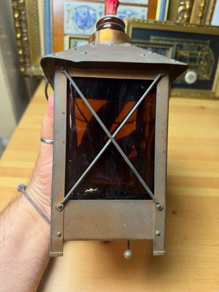 Farola decantador Whisky vidrio ámbar vintage