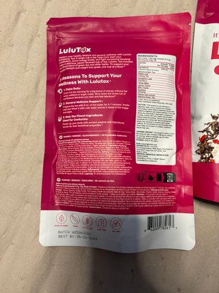 Lote 3 bolsas té LuluTox Limpieza/Energía/Equilibr