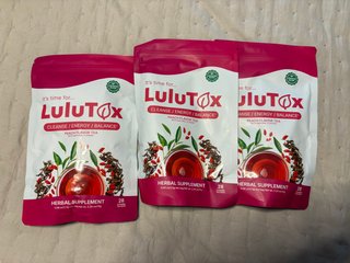 Lote 3 bolsas té LuluTox Limpieza/Energía/Equilibr