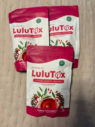 Lote 3 bolsas té LuluTox Limpieza/Energía/Equilibr