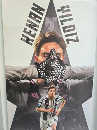 Quadro Kenan Yildiz 40x60 cm Juventus