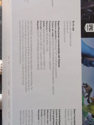 Set Realidad Virtual Oculus Rift CV1 con extras