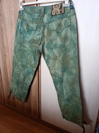 Pantalones FREESOUL verdes con parches superpuesto