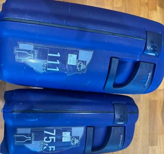 Maletas y neceser Samsonite azul