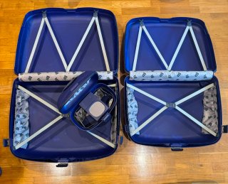 Maletas y neceser Samsonite azul