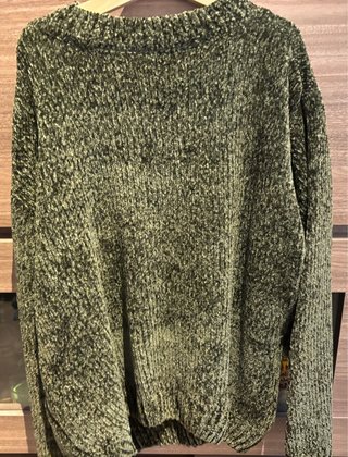 Jersey verde kaki talla M/L efecto terciopelo