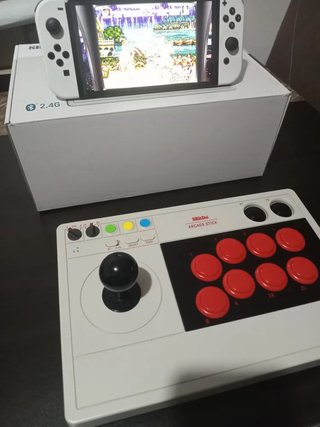8BitDo Arcade Stick Blanco