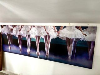 Cuadro Ballet Bailarinas Blanco y Azul