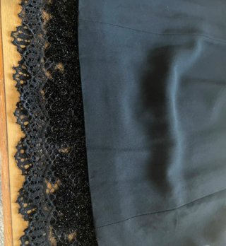 Abito donna nero con perline