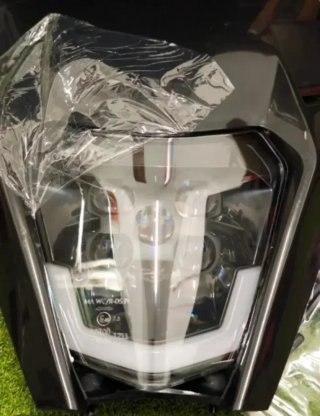 Careta KTM Faro LED Negra Homologado