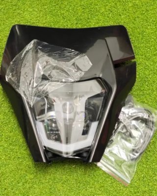 Careta KTM Faro LED Negra Homologado