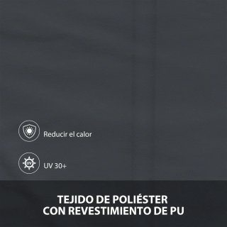Toldo Retráctil Exterior Aluminio Negro