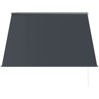 Toldo Retráctil Exterior Aluminio Negro