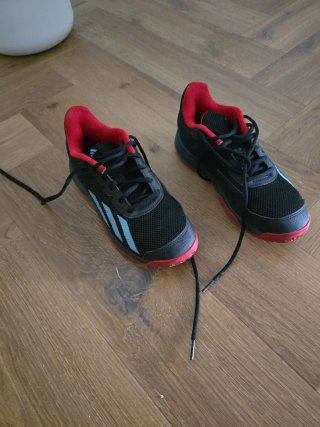 Zapatillas Adidas Padel Negras Rojas 37 1/3