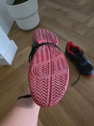 Zapatillas Adidas Padel Negras Rojas 37 1/3