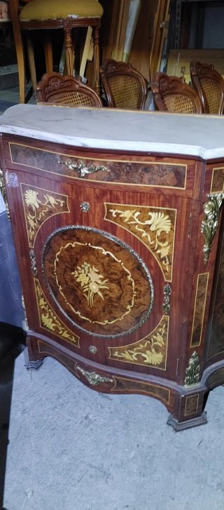 Mueble Vintage Madera y Mármol