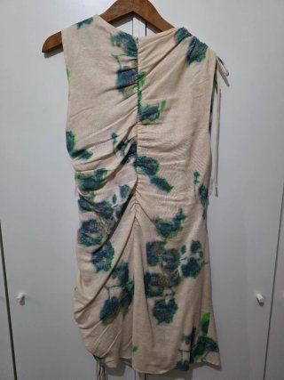 Abito Zara floreale drappeggiato
