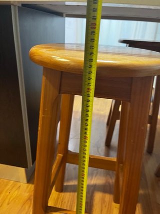 3 Sgabelli in Legno Marrone (cucina/bar)
