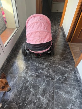 Carro bebé Jane rosa y gris
