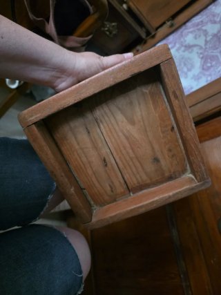 Medida agrícola de madera años 30