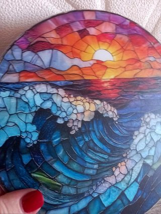 Decorazione Suncatcher Mare Tramonto