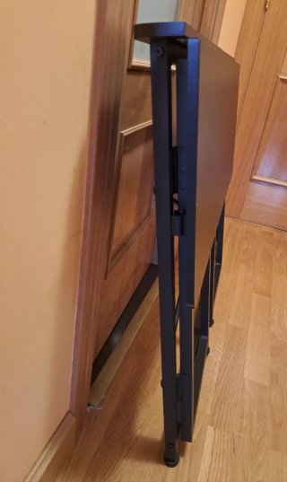 Mesa escritorio plegable portátil negra